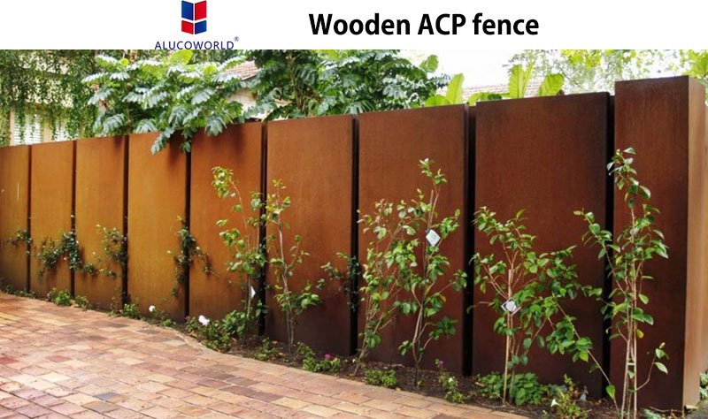 Wooden ACP fence